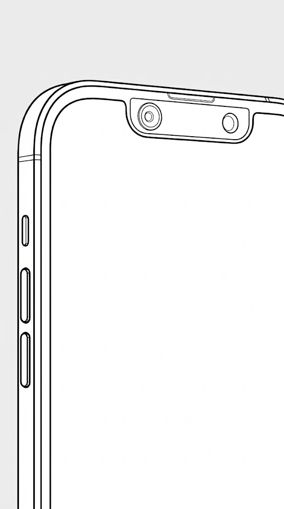 3D smartphone mockup frame style 4