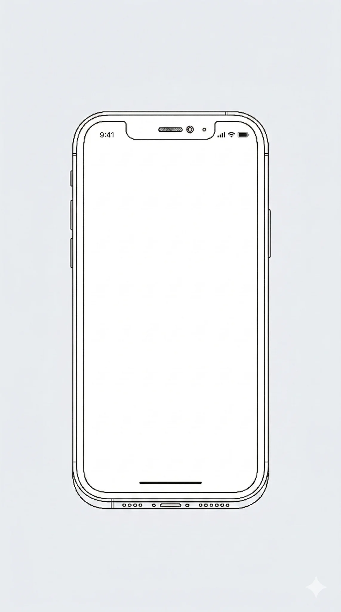 3D smartphone mockup frame default